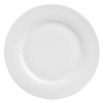 Lot de 6 assiettes porcelaine  uni  24cm blanc