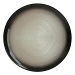 Lot de 6 assiettes de prsentation  jem  33cm noir & argent
