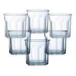 Lot de 6 bocaux verre 31 cl - arcoroc - verres - verre tremp - verre plat - compatibilit lave - vaisselle ...