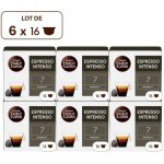 Lot de 6 bo�tes dolce gusto espresso intenso - 96 capsules - intensit� 7