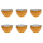 Lot de 6 bols  colorama  60cl jaune