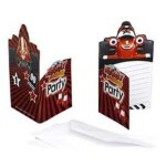 Lot 6 cartes invitation + enveloppes cars roary voiture de course - riethmuller