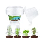 Lot de 6 colliers anti - limaces pour potager et jardin protection pour plantes et l�gumes barri�re transparen ...