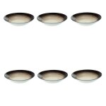 Lot de 6 coupelles  jem  20cm noir & argent