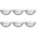 Lot de 6 coupelles renaissance 13cm transparent Lot de 6 coupelles renaissance 13cm transparent