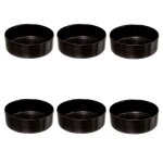 Lot de 6 coupelles en verre  astra  15cm noir