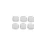 Lot de 6 couvercles blanc pour yaourti�re multi delices express seb - ss - 1530001481