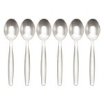 Lot de 6 cuill�res a moka inox amefa