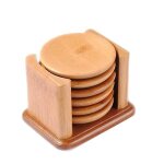 Lot de 6 dessous de verre en bambou - r�sistants a la chaleur et durables pour casseroles, po�les et ...