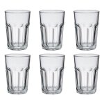 Lot de 6 gobelets en verre mojito 36cl transparent Lot de 6 gobelets en verre mojito 36cl transparent