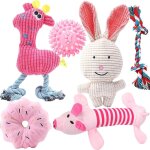 Lot de 6 jouets pour chiots de petite taille a partir de 8 semaines - jouets a mâcher en peluche pour ... Lot de 6 jouets pour chiots de petite taille a partir de 8 semaines - jouets a mâcher en peluche pour ...