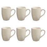 Lot de 6 mugs  colorama  38cl blanc
