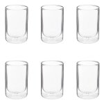 Lot de 6 mugs double paroi clea 40cl transparent Lot de 6 mugs double paroi clea 40cl transparent