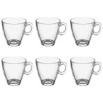 Lot de 6 mugs en verre sia 21cl transparent Lot de 6 mugs en verre sia 21cl transparent