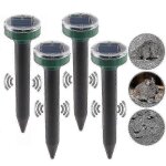 Lot de 6 rpulsifs solaires anti - serpents pour l'extrieur, rpulsif solaire a ultrasons pour serpents, ...