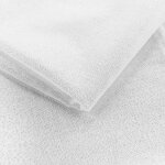Lot de 6 serviettes m�tallis�s blanc et or 40 cm x 40 cm