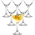 Lot de 6 verres a martini en verre el�gant 120 ml