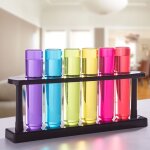 Lot de 6 verres a shot en forme de tubes a essais Lot de 6 verres a shot en forme de tubes a essais