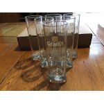 Lot de 6 verre tube whisky grant grants 22cl, neuf et officiel