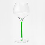 Lot de 6 verres a vin  ; grand sommelier d'alsace ; - cristallin hp sans plomb - souffl machine