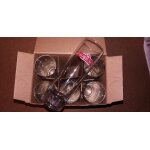 Lot de 6 verres vodka sobieski tube 22 cl, neuf et officiel
