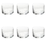 Lot de 6 verrines droites  paris  28cl transparent