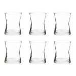 Lot de 6 verrines en verre  derin  13cl transparent