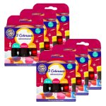 Lot 6x 3 colorants alimentaires - sainte lucie - boite 3 * 10ml