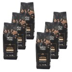 Lot 6x caf� en grains 100% arabica - paquet 1kg