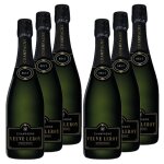 Lot 6x champagne brut veuve leroy aop - bouteille 750ml