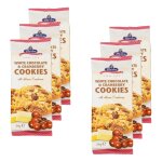 Lot 6x cookies chocolat blanc & cranberries - paquet 200g