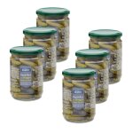 Lot 6x cornichons au vinaigre go�t anchois - bocal 420g