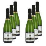 Lot 6x crmant d'alsace brut rserve - aoc - bouteille 750ml