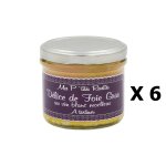 Lot 6x délice de foie gras au vin blanc moelleux - france - mes p'tites recettes - pot 100g Lot 6x délice de foie gras au vin blanc moelleux - france - mes p'tites recettes - pot 100g