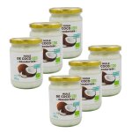 Lot 6x huile de coco dsodorise bio - pot 456g