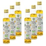 Lot 6x huile d'olive extra vierge citron bio - bouteille 250ml
