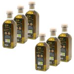 Lot 6x huile d'olive bio extra vierge non filtre - bouteille 500ml