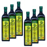 Lot 6x huile d'olive bio grecque extra vierge aop - orino - bouteille 1l Lot 6x huile d'olive bio grecque extra vierge aop - orino - bouteille 1l