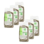 Lot 6x lentille verte bio - france - sachet 500g