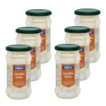 Lot 6x petit oignon blanc au vinaigre - bocal 300g