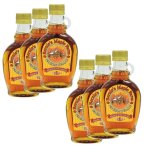 Lot 6x pur sirop d'�rable canada - bernie's maple farm - flacon 250g