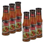Lot 6x sauce pour assaisonnement - flacon 250ml