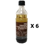 Lot 6x sauce vinaigrette a l'huile de s�same et sauce soja - fabriqu�e en france - mr - bouteille 350ml ...
