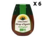 Lot 6x sirop d'agave bio - coeur d'agave - squeezer 250g
