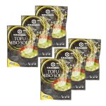 Lot 6x soupe miso tofu instantane - 3 portions - sachet 30g