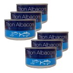 Lot 6x thon au naturel albacore - boîte 185g Lot 6x thon au naturel albacore - boîte 185g