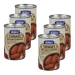 Lot 6x tomate entire pele - bote 380g