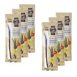 Lot 6x vanille bourbon madagascar - 1 gousse - etui 3g