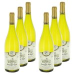 Lot 6x vin blanc bourgogne aligot aop - bouteille 750ml