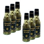 Lot 6x vinaigre de miel ail et thym - le rucher de macameli - bouteille 250ml